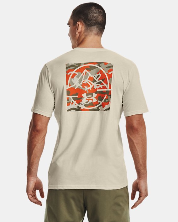 男士UA Outdoor Mountain Camo Lockup短袖T恤, Brown, pdpMainDesktop image number 0